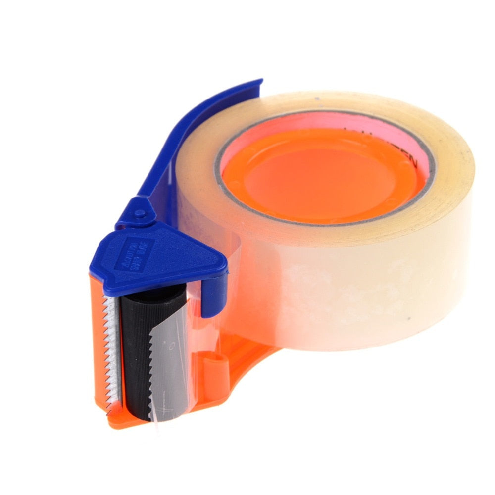 Simple &Practical  Sealing Packaging Parcel Plastic Roller 2" Width Tape Cutter Dispenser