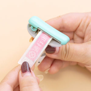 1PCS Cute creative Stationery Mini Washi Tape Dispenser Kawaii Portable Plastic Office Scotch Tape Cutter School Supplies