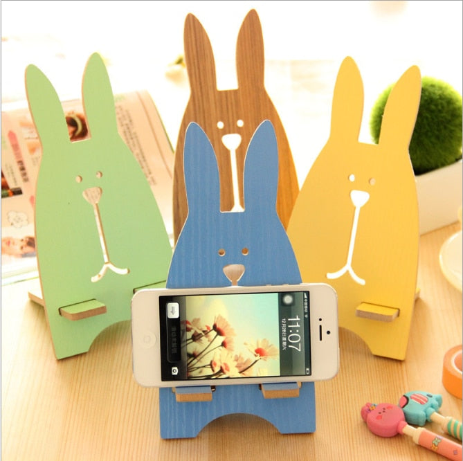 desktop mobile phone holder bracket support stand shelf lazy artifact Korean cartoon cute portable creative student office