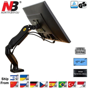 NB F80 Desktop17-27" LCD LED Monitor Holder Arm Gas Spring Full Motion Gas Strut Flexi TV Mount Loading 2-6.5kgs