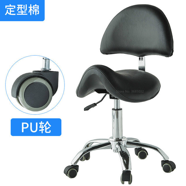 Comfortable Adjustable Saddle Stool Seat Furniture Ergonomic Medical Office Saddle Chair Rolling Swivel Chair for HomeDental