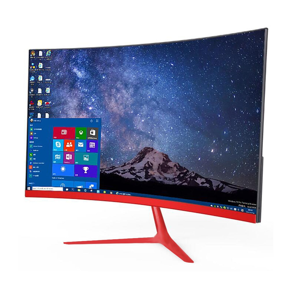 24 inch Curved 75Hz Monitor Gaming Game Competition 23.8"MVA Computer Display Screen Full Hdd input 5ms Respons HDMI/VGA