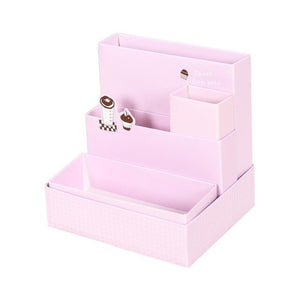 DIY Paper Board Storage Boxes Bins Office Organizer Tools Stationery Case School Makeup Desk Cosmetic Z9E5