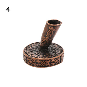 1 PC Vintage European Style Pen Holder with Metal Round Base for Feather Quill Dip Pens Gifts School Office Supplies Stationery