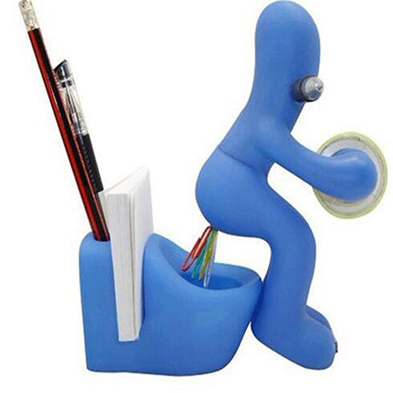 Butt Station Desk Accessory Tape Dispenser Pen Memo Holder Clip Storage Holder Office Supplies For Office Home School