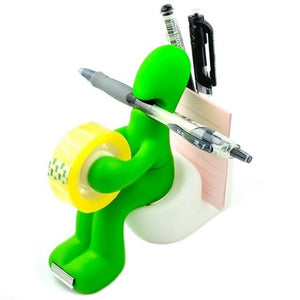 Butt Station Desk Accessory Tape Dispenser Pen Memo Holder Clip Storage Holder Office Supplies For Office Home School