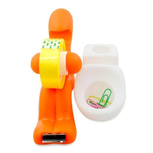 Butt Station Desk Accessory Tape Dispenser Pen Memo Holder Clip Storage Holder Office Supplies For Office Home School